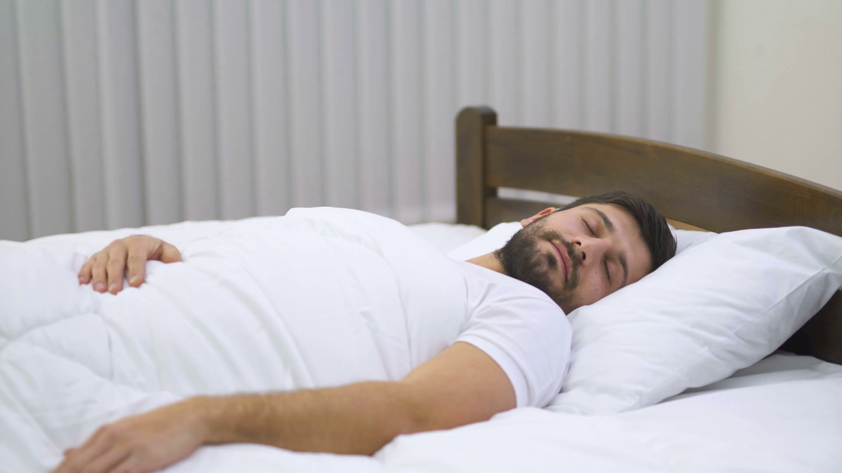 A healthy sleep in a beautiful bedroom